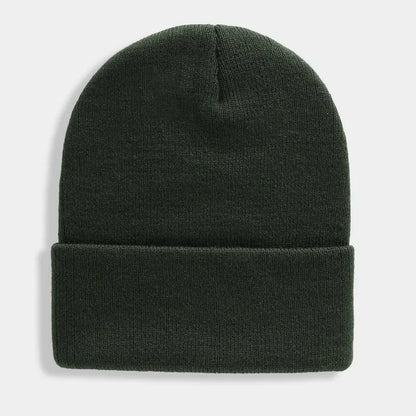 Solid Unisex Beanie – Soft Warm Wool Blend Knitted Cap for Men and Women, Autumn Winter Skullcap, Ski Hat, 24 Colors