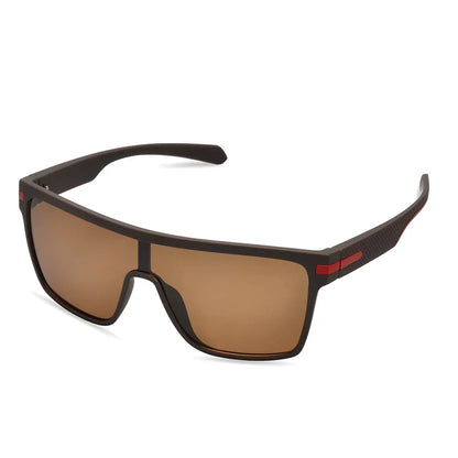 AIMISUV Polarized Oversize Square UV400 Mirror Sunglasses — Driving Shades for Men & Women
