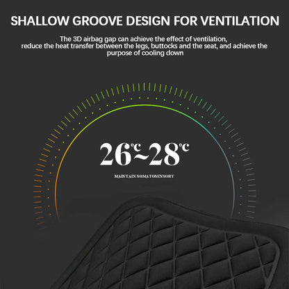 Washable Universal Car Seat Cushion – Breathable, Non-Slip Memory Foam for Vehicle & Office Chair Comfort