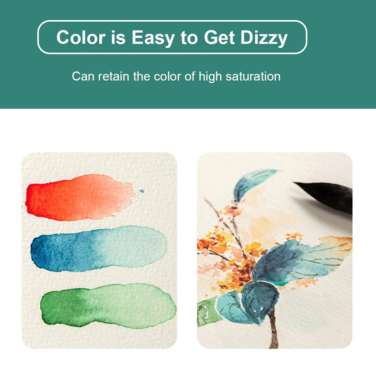 100% Cotton Watercolor Paper Sealing Pad: 32K/16K, 20 Sheets, 300gsm - Painting Book for Artist Painting Supplies