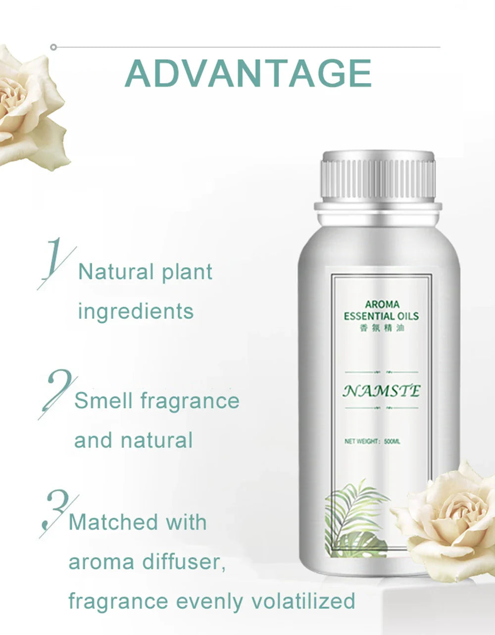 Namste Hotel Essential Oil 100ML – Aroma Fragrance Oil for Diffusers, Home & Hotel Air Freshener
