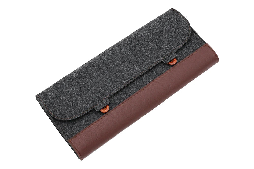 PU Felt Keyboard Carrying Case – Protective Bag for Planck 40%, 60%, 80%, 100%, GH60, XD64, TADA68, TKL 87/104, ANSI, BM60/65/68, Poker Keyboards