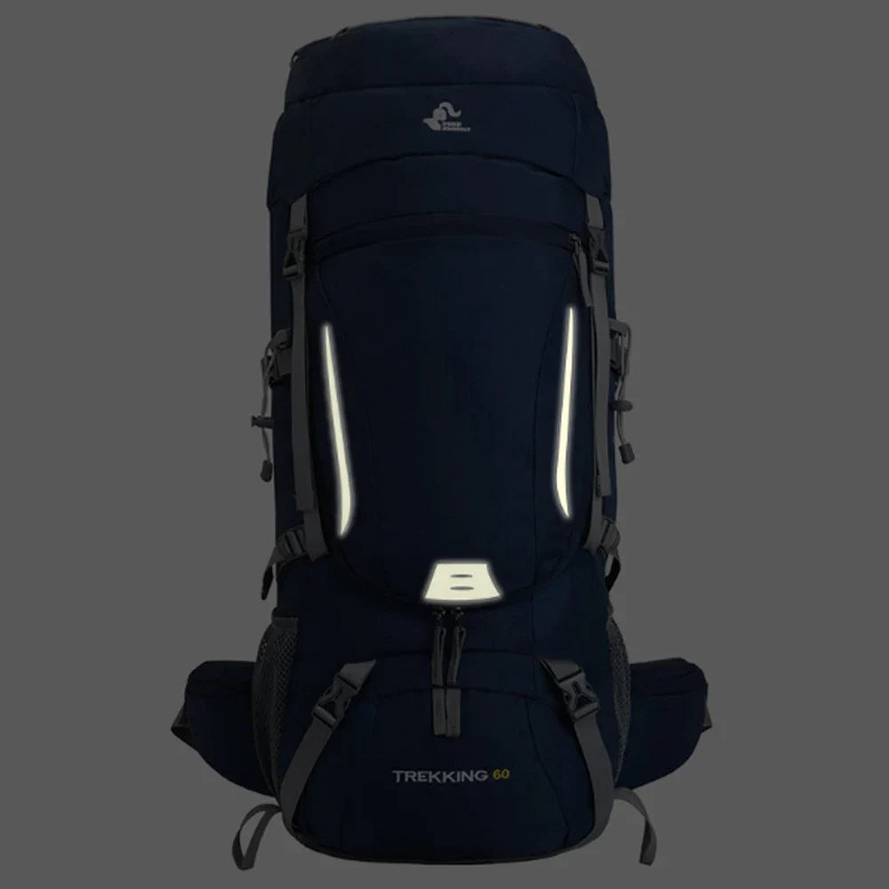 Men’s 60L Large Hiking Backpack — Mountaineering, Camping, Climbing & Outdoor Sport Rucksack XA108Y
