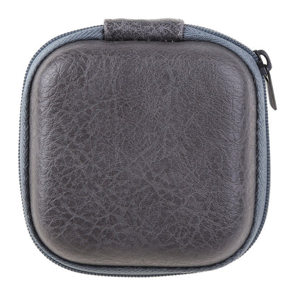 Leather USB Data Cable & Earphone Storage Bag – Mini Portable Zipper Headphone Case and Earbuds Pouch