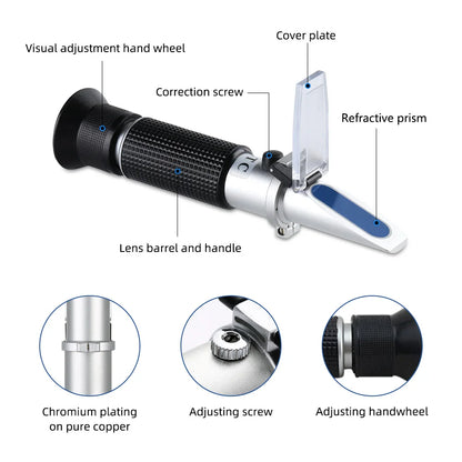 Animal Pet Refractometer | Urine Specific Gravity Tester for Dogs, Cats | Clinical Serum Plasma Protein Hemoglobin Tester | Veterinary Tools