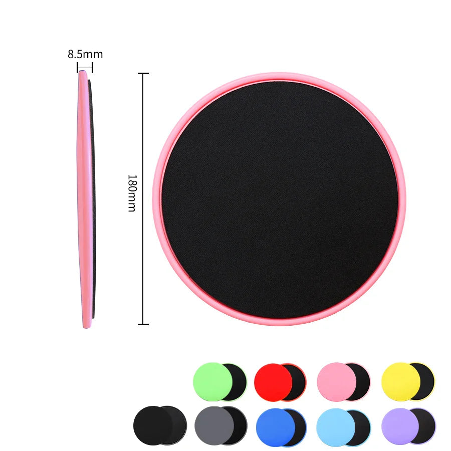2PCS Fitness Core Sliders - Exercise Gliding Discs for Full-Body Workout, Abdominal Training, Yoga Sports Equipment