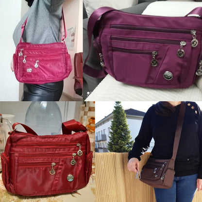 Yogodlns Oxford Waterproof Shoulder Bag – Women’s Casual Crossbody, Large Capacity Multifunction Messenger & Shopping Handbag