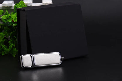 Leather USB 3.0 Flash Drive - Free Logo, 4GB-128GB High-Speed Memory Stick, Wedding Gift