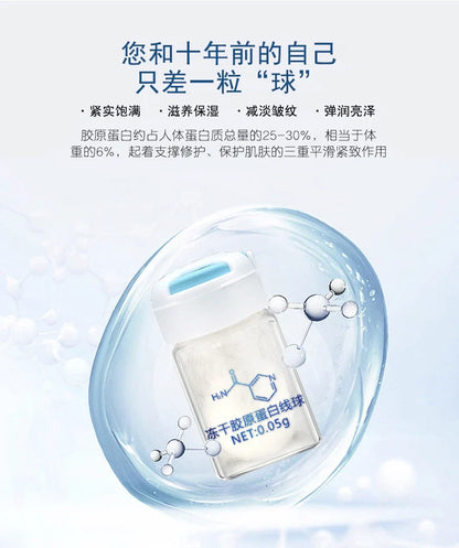Korea Facial Hydrolyzed Silk Protein Collagen Serum – Moisturizing, Hydrating, Lifting, and Firming Essence for Fine Lines & Skincare