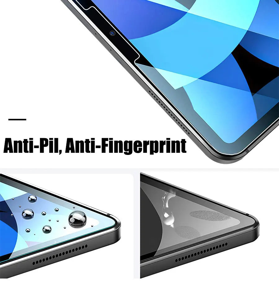 2PCS Tempered Glass Screen Protector for iPad Pro 11/12.9, Air 4/3/2, Mini 6/5/4/3 (2021/2024 Models)
