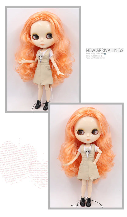 ICY DBS Blythe Doll 1/6 BJD Jointed Body — 30cm White Skin Anime Doll with Shiny & Matte Face, Special Price Gift Toy