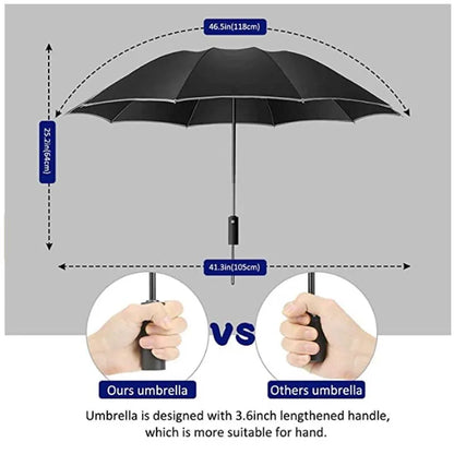 Stay Dry and Stylish with our Inverted Umbrella – Windproof, Folding, and Reflective!