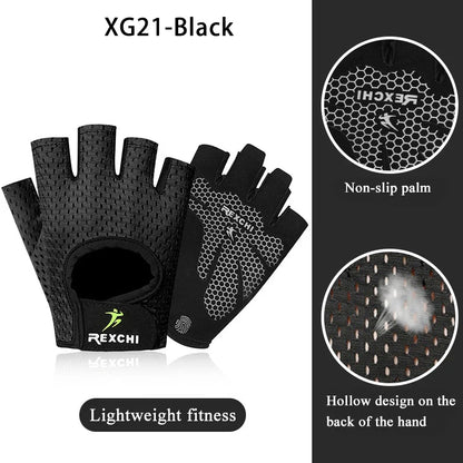 Gym Fitness Gloves – Half Finger Weight Lifting & Training Gloves for Men & Women, Workout Hand Protection
