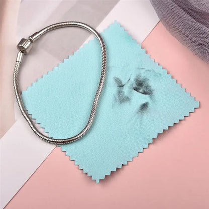 Silver Polishing Cloth – 8x8cm Reusable Jewelry Cleaning Wipes (10/50PCS) Anti-Tarnish