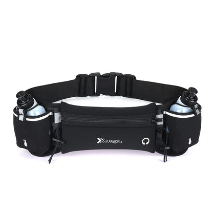Marathon Trail Running Waist Pack – Dual Pocket Fanny Belt for Phone, Water Bottle & Fitness for Men & Women