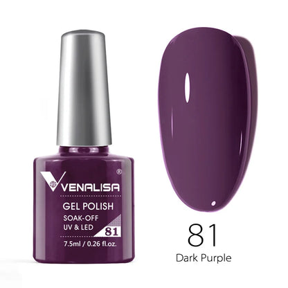 VENALISA 7.5ml HEMA-Free Nail Gel Polish – VIP4 Semi-Permanent Soak-Off UV/LED Gel Varnish, Full Coverage Nail Lacquer