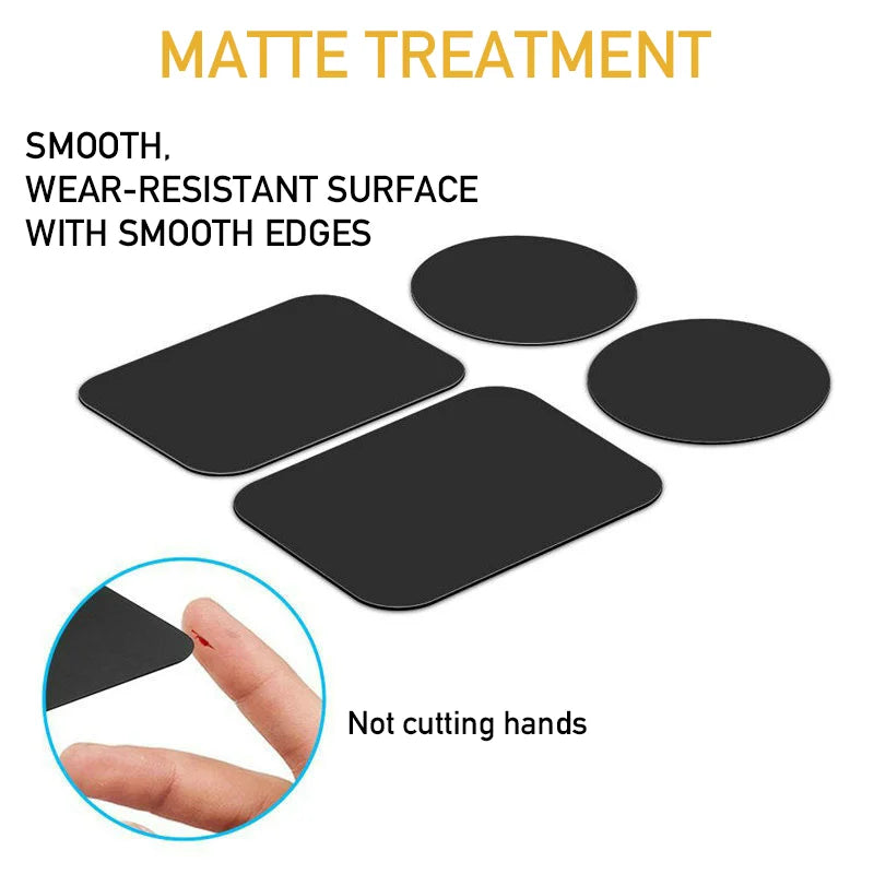 Metal Plate Sticker for Magnetic Phone Holders: Iron Sheet Disk for Magnet Mobile Phone Holder - Compatible with Magnetic Car Phone Stand, 1/3/5PCS