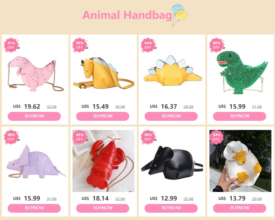 Cute Lobster Style Crossbody Mini Bag — PU Leather Chain Purse for Girls & Women Shoulder Clutch 2021