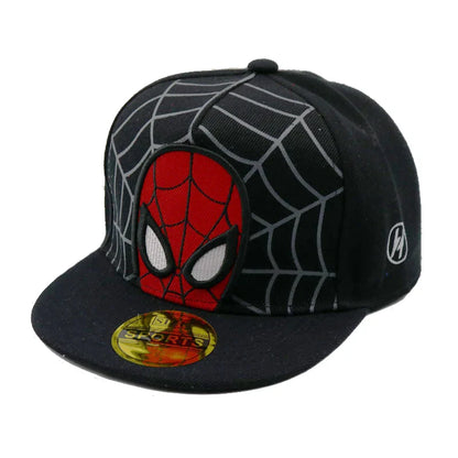 Disney Cartoon Spiderman Kids Hats - Toddler Baby Baseball Cap, Snapback Hip Hop Style for Boys and Girls, Autumn and Spring
