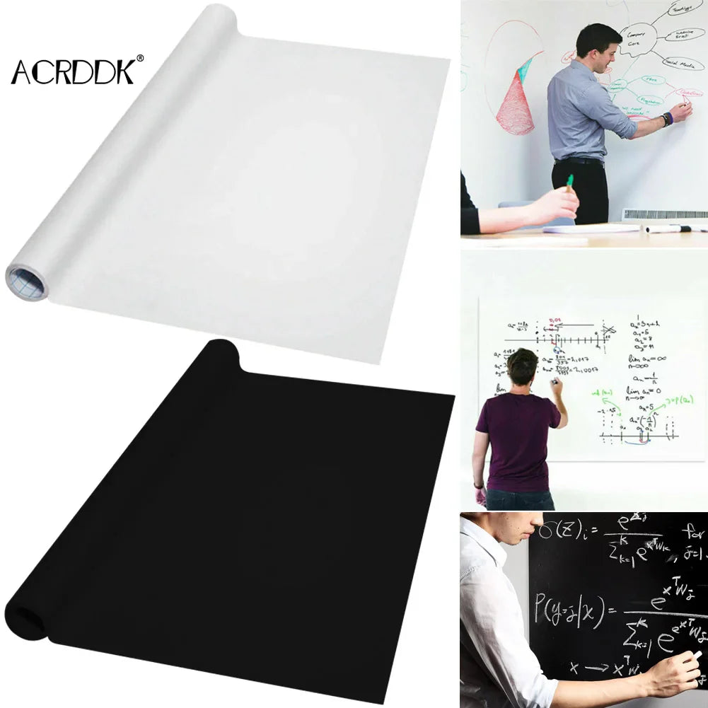 Waterproof Whiteboard Sticker – 45×100cm Reminder Message Board for Teaching, Graffiti, Painting & Notes