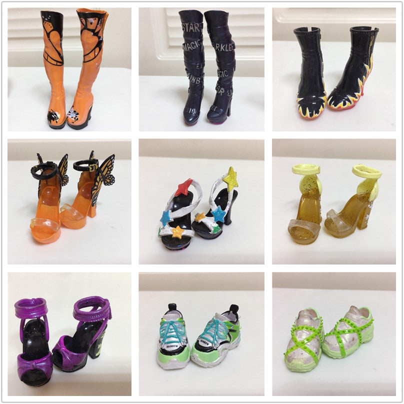 Original Rainbow School Doll – Multi-Style Shoes & DIY Dress-Up Accessories for Girls