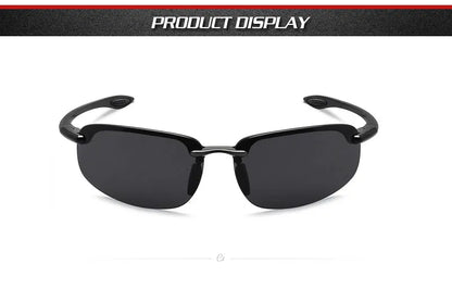 JULI Sports Sunglasses – TR90 Rimless Frame, UV400 Protection for Men & Women, Ideal for Cycling, Running, Fishing, Baseball, and Driving, Model 8001