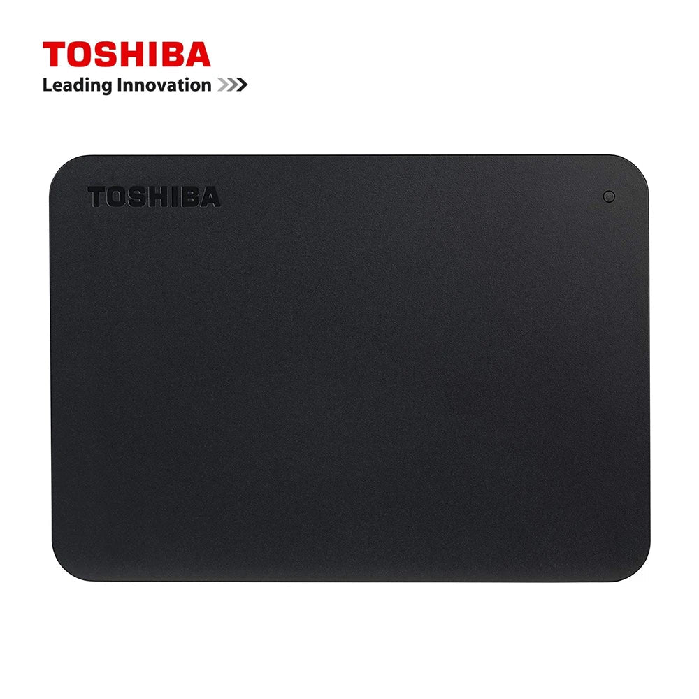 Toshiba Canvio Basics Portable External Hard Drive – USB 3.0 High-Speed Storage (500GB/1TB/2TB/4TB), Slim Black Design