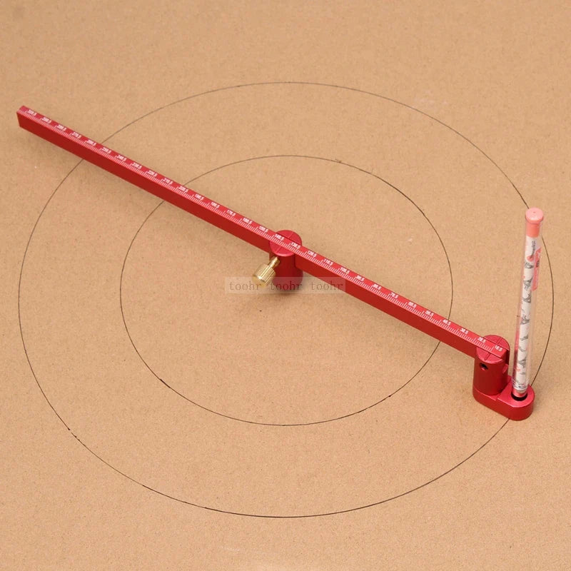 300mm Woodworking Scribing Gauge & Center Finder Ruler - Circle Scribing Compass for Bowls, Lathe Work - Essential Tool for Woodturners