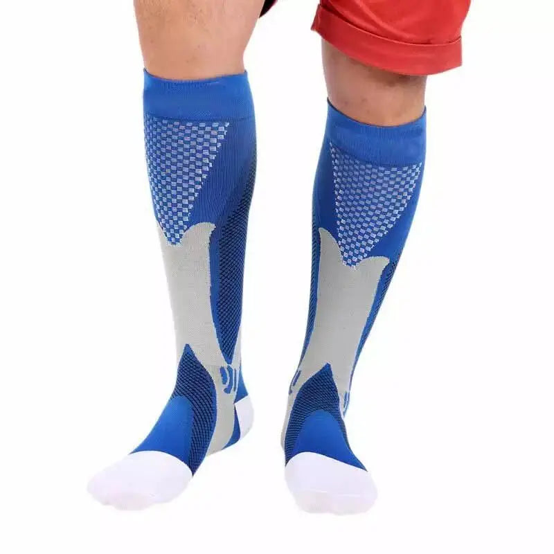 Men's Compression Sports Socks - Running, Cycling, Nursing, Varicose Veins Support, Outdoor Hiking Socks