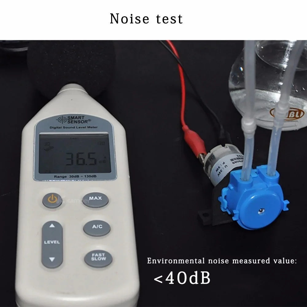 Kamoer DC 12V/24V Dosing Pump - Peristaltic Pump with Connector for Arduino, Aquarium, Lab & DIY Liquid Applications