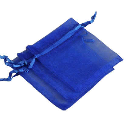 Organza Gift Bags - 50/100pcs Drawstring Jewelry Pouches 24 Colors for Wedding Christmas Candy Gift Packaging