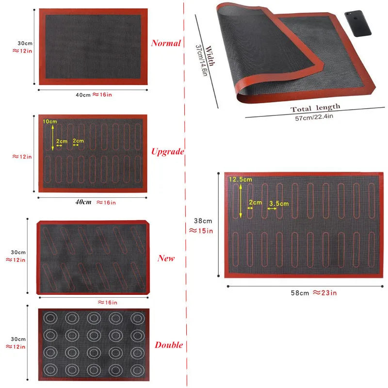 Perforated Silicone Baking Mat – Non-Stick Oven Liner for Cookies, Bread, Macarons & More