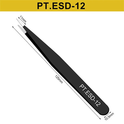 6PCS Anti-Static Stainless Steel Tweezers Set — Repair & Model Making Hand Tools