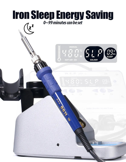 WEP 948-II 4-in-1 Soldering Station – Suction Tin, Solder Iron, Hot Air Gun, BGA Rework Tools