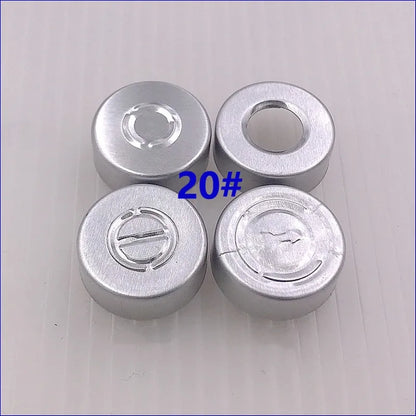 100pcs Glass Vials with Rubber Stopper & Flip-Off Caps – 2ml, 3ml, 5ml, 10ml Aluminum Bottles