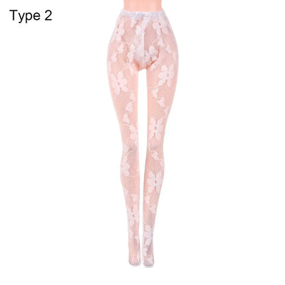 20 Styles 1/6 Doll Mini Fishnet Tights – Silk Stockings, Elastic Leggings, Panty Hose & Socks for 30cm Dolls