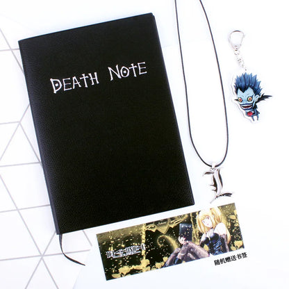 A5 Anime Death Note Notebook Set – Leather Journal, Collectible School Writing Journal with Large Anime Theme