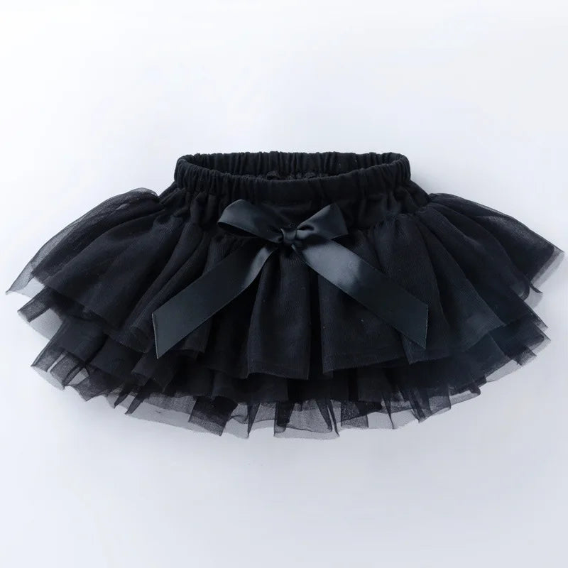 Baby Girl Tutu Skirt - Fluffy Multi-Layer Princess Pantskirt for Parties