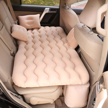 Universal Car Air Inflatable Travel Mattress – Back Seat Sofa Pillow & Camping Cushion