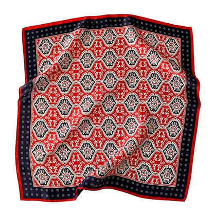 New 2024 Pashmina Scarf – 100% Mulberry Silk Small Shawl, Summer Beach Poncho, Women’s Hijab, Bandana & Kerchief 53x53cm