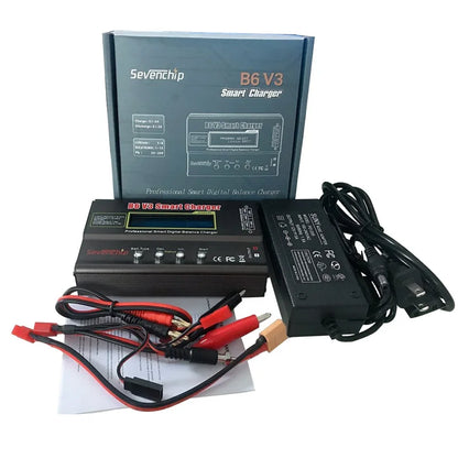 iMAX B6 V3 80W 6A Battery Charger – LiHv, Lipo, NiMh, Li-ion, Ni-Cd Digital RC Charger with 12V 5A Adapter