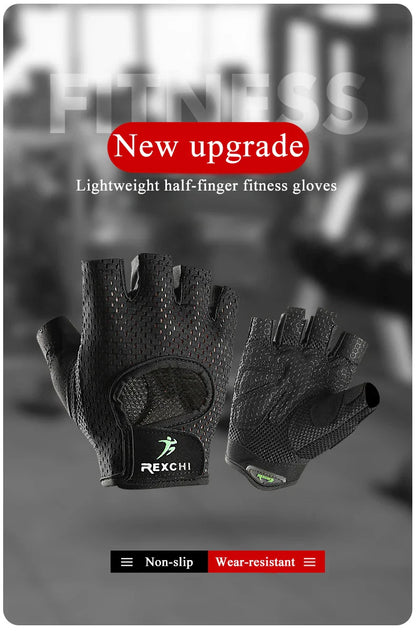Gym Fitness Gloves – Half Finger Weight Lifting & Training Gloves for Men & Women, Workout Hand Protection