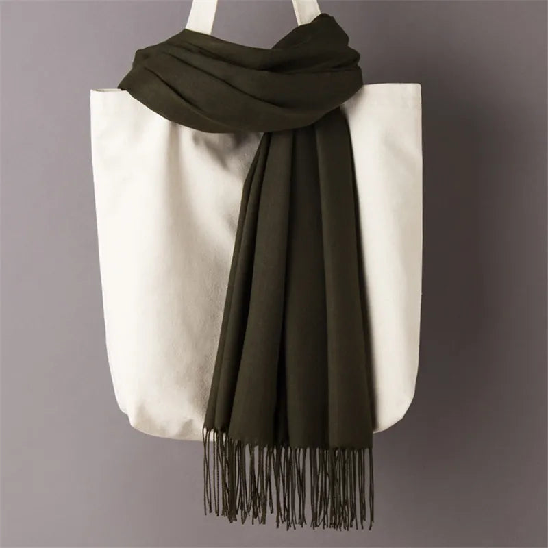 Women's Pashmina Scarf — Cashmere Feel Shawl & Wrap for Evening Dresses, Travel, Office, Winter, and Weddings