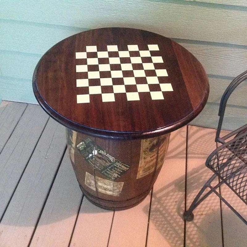 Chess & Checker Game Board Wall Decal - Vinyl Playroom, Kids Room & Man Cave Decor