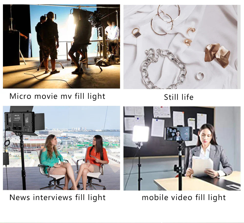 Nagnahz U800 LED Photo Studio Light - Portable Lighting for TikTok, YouTube, Gaming, and Live Video Recording