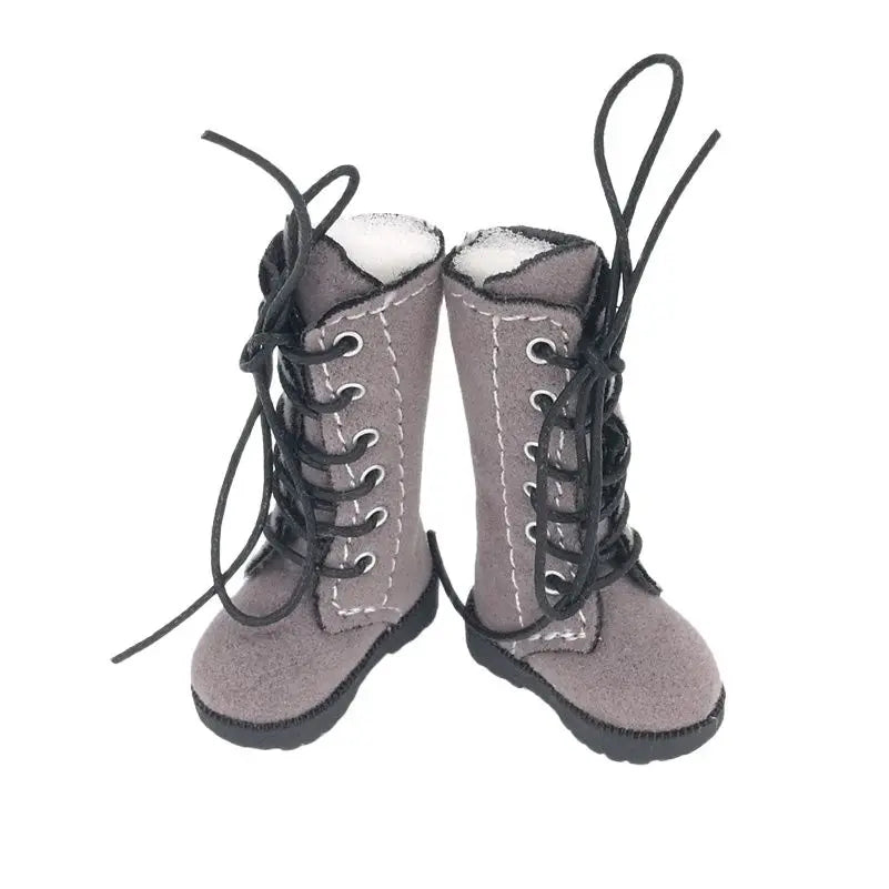 Tilda 3.2cm Doll Boots — 1/6 Mini Leather Shoes for Blythe, Azone & BJD Dolls