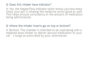 Pet Aerosol Chamber Inhaler — Silicone Mask Spacer for Cats and Dogs