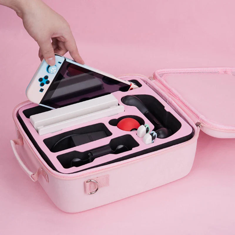 Large Hard Travel Carrying Case for Nintendo Switch OLED - Console, Controllers & Game Accessories Storage Bag