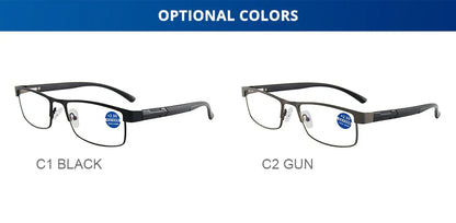 High-Quality Stainless Steel Reading Glasses for Men & Women – Fashion Presbyopic & Anti-Blue Light Eyewear