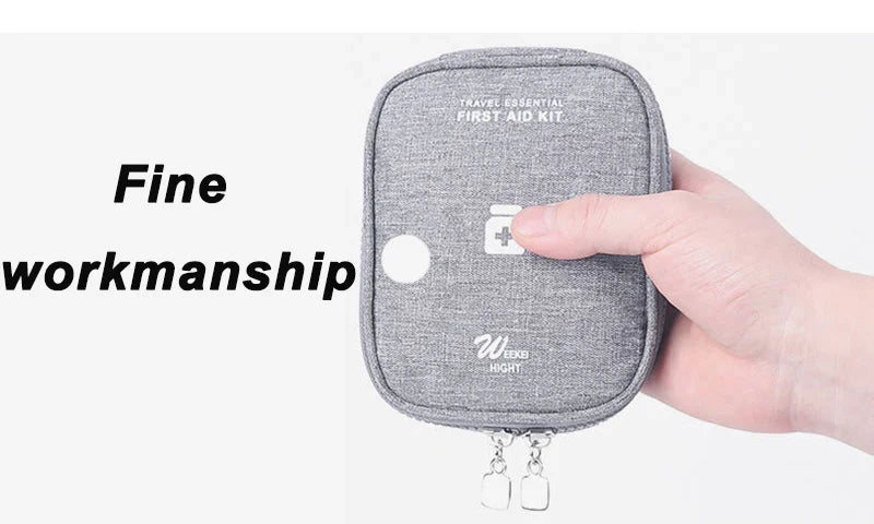 Mini Portable Medicine Storage Bag — Travel First Aid Organizer for Camping, Emergency, and Survival, Pill Case